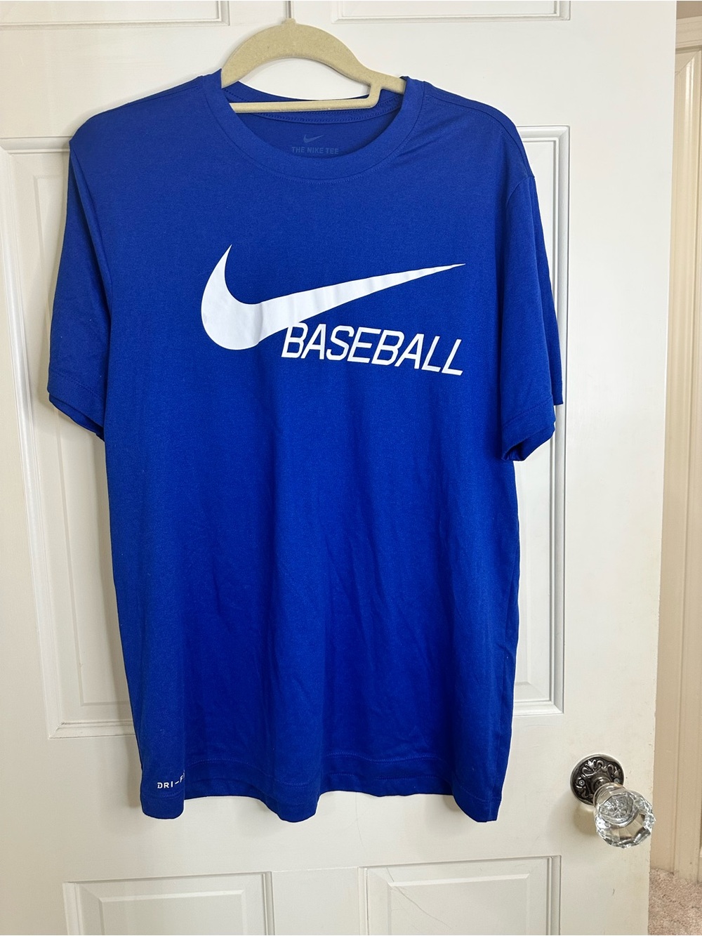 Nike Royal Blue Baseball Swoosh Tee
